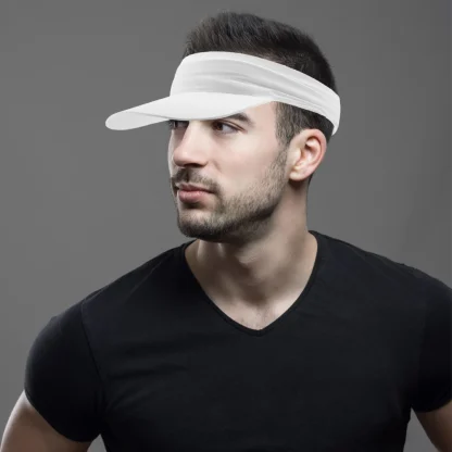 Classic Breathable Solid Color Visor - Image 7