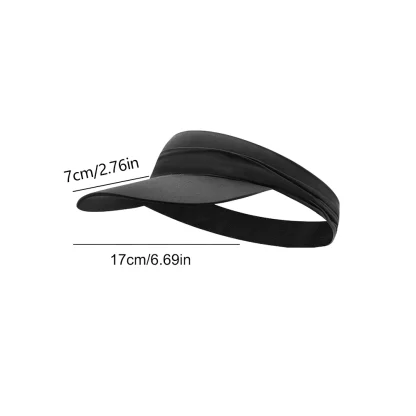 Classic Breathable Solid Color Visor - Image 9
