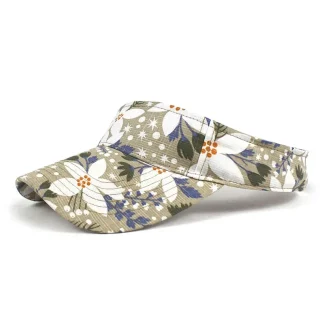 Chic Women's Visor with Floral Design