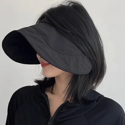 Ultra Wide Brim Visor with Solid Color - Image 7