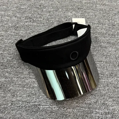 Sport Visor with Shiny Iridescent Brim - Image 5