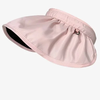 Pleated Wide Brim Visor for Sun Protection - Image 9