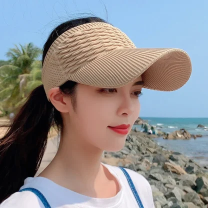 Elastic Visor with Baseball Cap Brim - Image 8