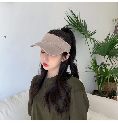 Casual Washed Denim Empty Top Hat - Image 13