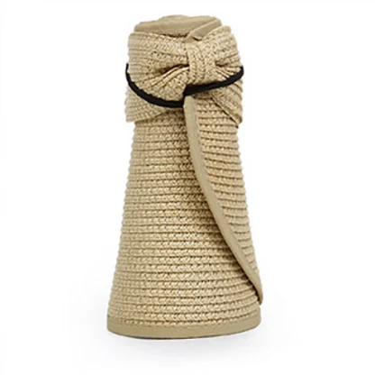 Foldable Sun Visor with Bow Decor - Image 2