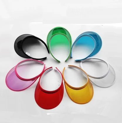 Transparent Brim Colored Sun Visor - Image 9