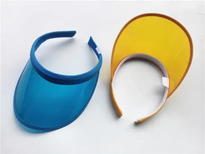 Transparent Brim Colored Sun Visor - Image 5