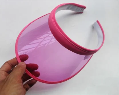 Transparent Brim Colored Sun Visor - Image 6