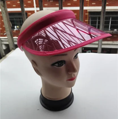 Transparent Brim Colored Sun Visor - Image 7