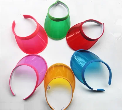 Transparent Brim Colored Sun Visor - Image 3