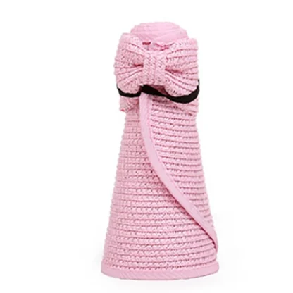 Foldable Sun Visor with Bow Decor