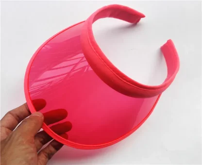 Transparent Brim Colored Sun Visor - Image 15