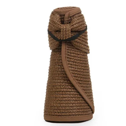 Foldable Sun Visor with Bow Decor - Image 3