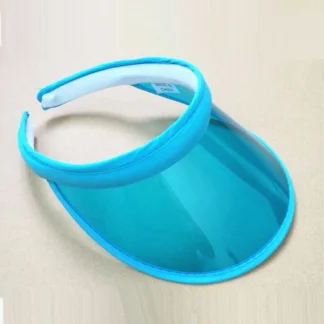Transparent Brim Colored Sun Visor