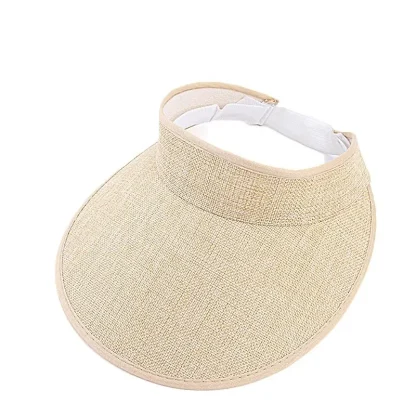 Plain Color Casual Sun Visor with Adjustable - Image 4