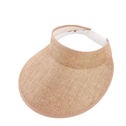 Plain Color Casual Sun Visor with Adjustable - Image 3