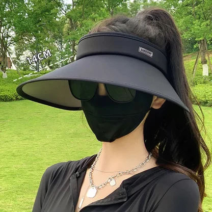Ultra Wide Brim Sun Visor for Women - Image 6