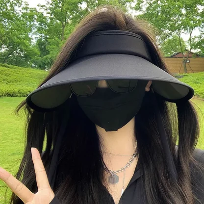 Ultra Wide Brim Sun Visor for Women - Image 7