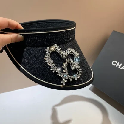 Empty Top Hat with Rhinestone-like Design - Image 8