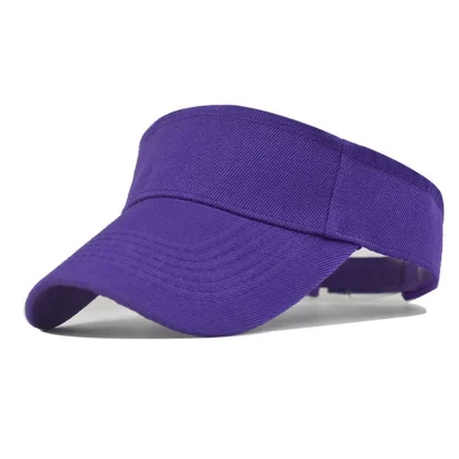 Casual Adjustable Solid Color Sun Visor - Image 15
