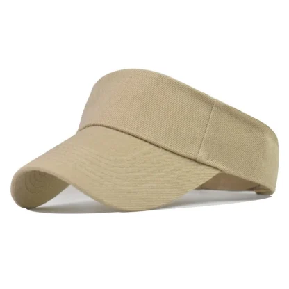 Casual Adjustable Solid Color Sun Visor - Image 4