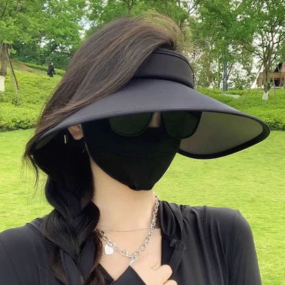Ultra Wide Brim Sun Visor for Women - Image 9