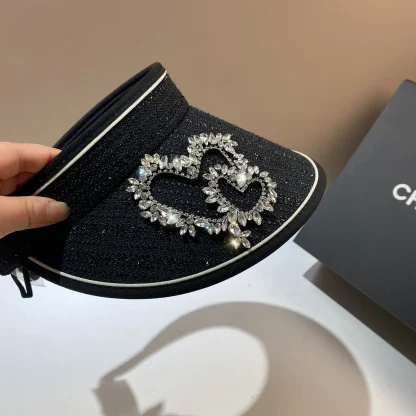 Empty Top Hat with Rhinestone-like Design - Image 9