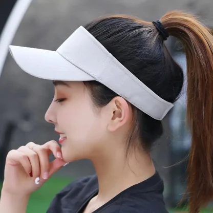 Sun Protection Open Top Hat with Adjustable - Image 3
