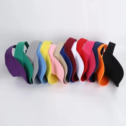 Topless Baseball Hat with Solid Color Design - Image 6