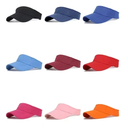 Topless Baseball Hat with Solid Color Design - Image 5
