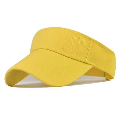 Casual Adjustable Solid Color Sun Visor - Image 12