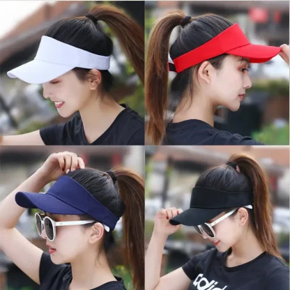 Sun Protection Open Top Hat with Adjustable - Image 6