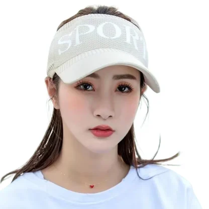 Sporty Sun Visor with Elastic Design - Image 3