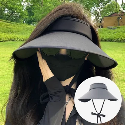 Ultra Wide Brim Sun Visor for Women - Image 2