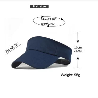 Topless Baseball Hat with Solid Color Design - Image 4