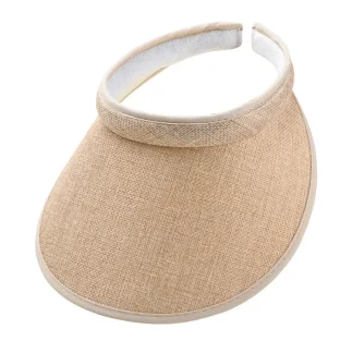 Solid Color Large Brim Sun Visor