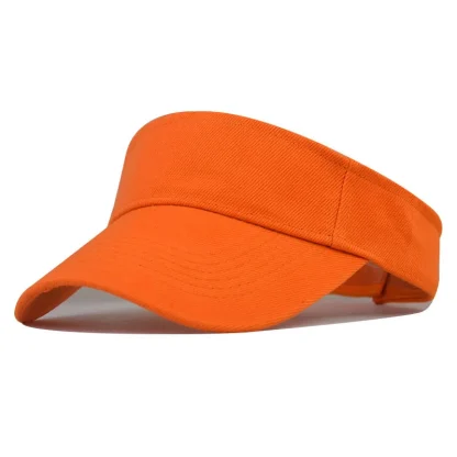 Casual Adjustable Solid Color Sun Visor - Image 3