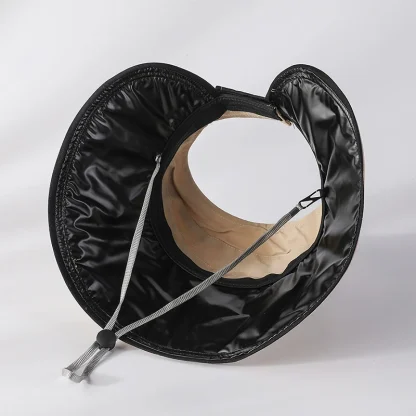 Foldable Open Top Hat with Stripe Pattern - Image 15