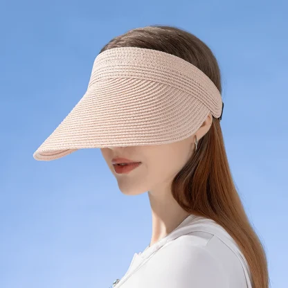 Chic Wide Brim Hat with Open Top Design - Image 2