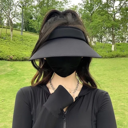 Ultra Wide Brim Sun Visor for Women - Image 5