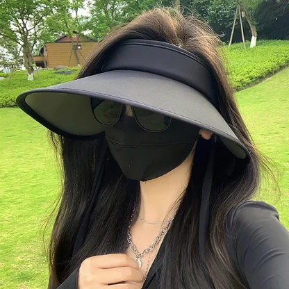 Ultra Wide Brim Sun Visor for Women - Image 8