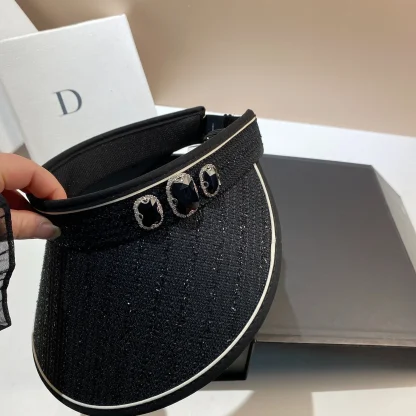 Empty Top Hat with Rhinestone-like Design - Image 5
