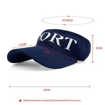 Sporty Sun Visor with Elastic Design - Image 4