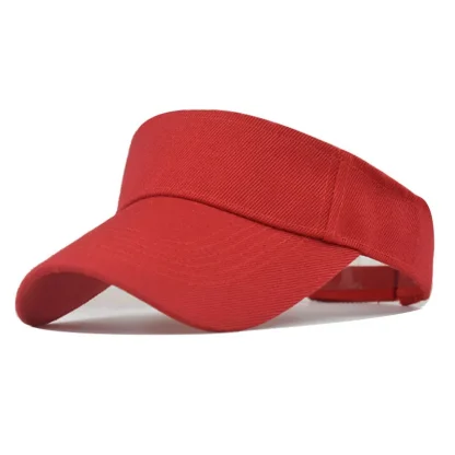 Casual Adjustable Solid Color Sun Visor - Image 9