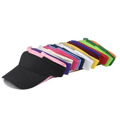 Casual Adjustable Solid Color Sun Visor - Image 6